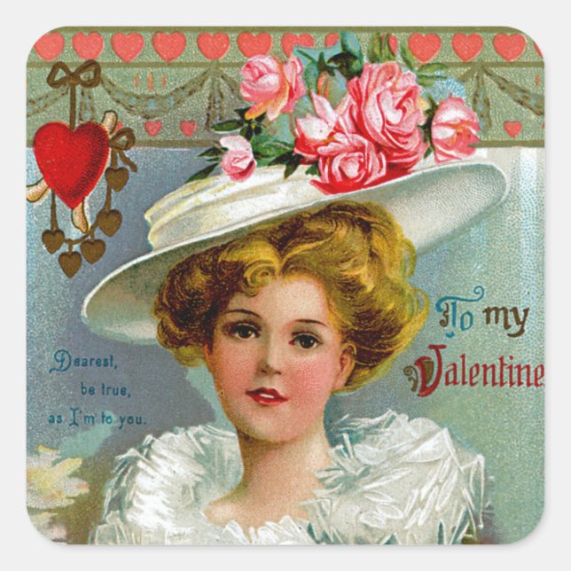 To My Victorian Valentine Square Sticker (Front)
