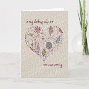 To my wife Anniversary Card