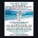 To My Wife Beach Gift, Wife Birthday, Couple Love Poster<br><div class="desc">To My Wife Beach Gift,  Wife Birthday,  Couple Love Gift</div>