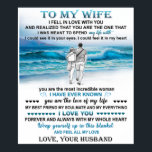 To My Wife Beach Gift, Wife Birthday, Couple Love Poster<br><div class="desc">To My Wife Beach Gift,  Wife Birthday,  Couple Love Gift</div>