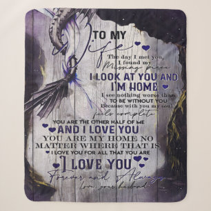 To my Wife Funny Quotes To Wife New Home Gift Sherpa Blanket