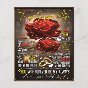 To My Wife Gift, Couple Love Gift, Wedding Gift Flyer