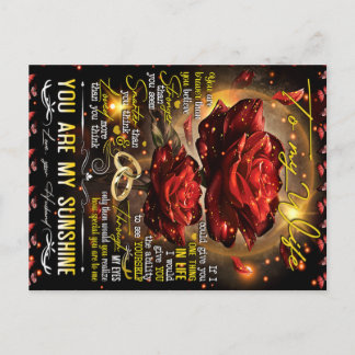 To My Wife Gift, Couple Love Gift, Wedding Gift Postcard