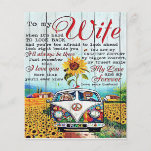To My Wife Gift Letter For Her Home Decor Flyer