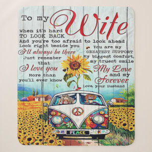 To My Wife Gift Letter For Her Home Decor Sherpa Blanket