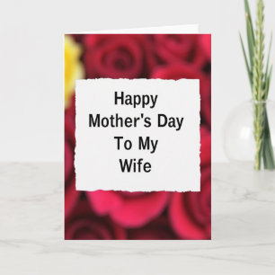 To My Wife Happy Day Card