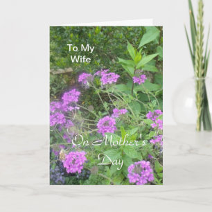 To My Wife on Mother's Day Card