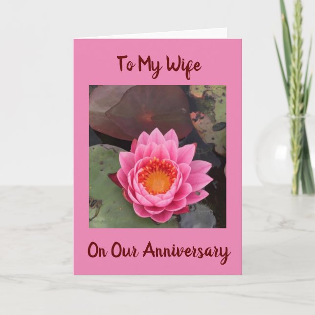 TO MY **WIFE** ON **OUR ANNIVERSARY** CARD (Front)
