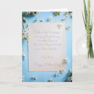 To My Wonderful Mum on Mother's Day Card