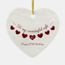 To my wonderful wife 60th birthday romantic