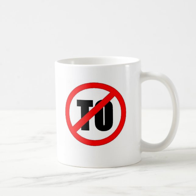 TO No! Coffee Mug (Right)
