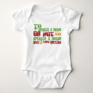 To Operate a Crane Baby Bodysuit