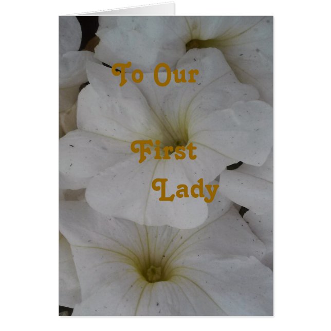To Our First Lady (Front)