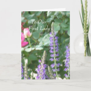 To Our First Lady Card
