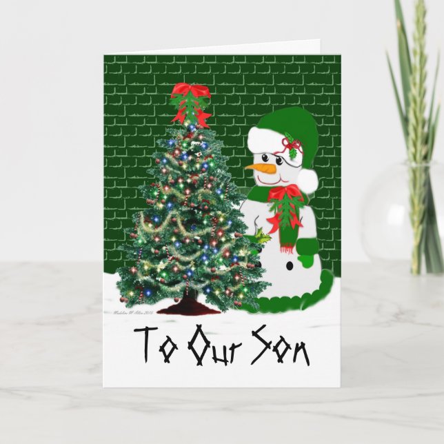 To Our Son Holiday Card (Front)