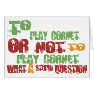 To Play Cornet