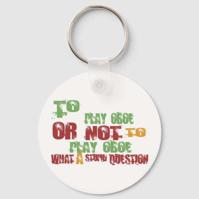 To Play Oboe Keychain (Front)