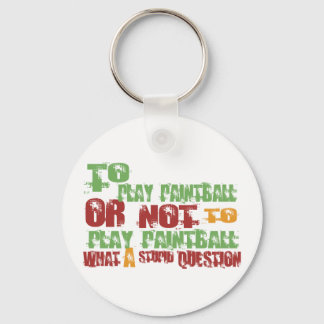 To Play Paintball Keychain