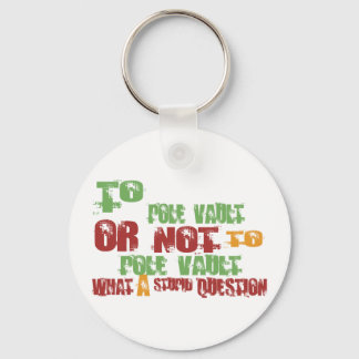 To Pole Vault Keychain