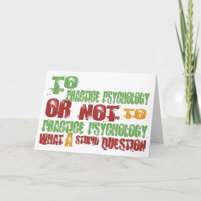 To Practice Psychology Card (Front)