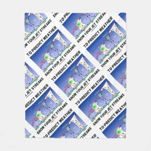 To Predict Weather Know Your Jet Streams Fleece Blanket