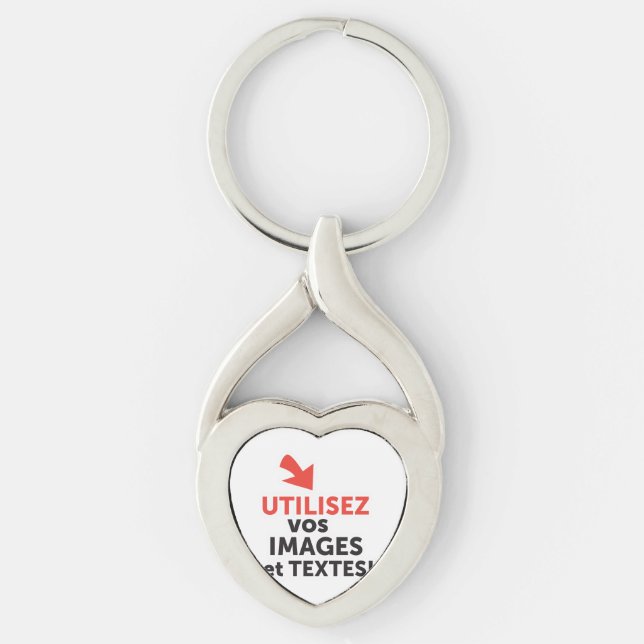 To print your designs in French line Keychain (Front)