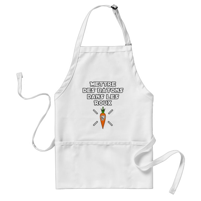 TO PUT STICKS IN LE ROUX? - WORD GAMES STANDARD APRON (Front)