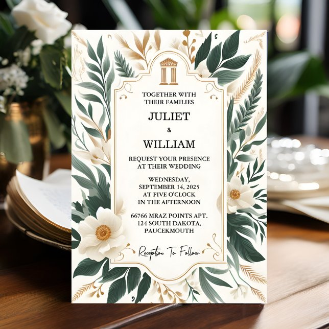 To Retro 70s 80s Fast Bold Boho Courthouse Wedding Invitation (Creator Uploaded)