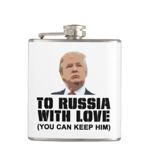 To Russia with Love Hip Flask