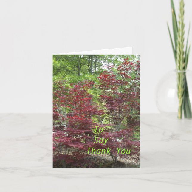 To Say Thank You Card (Front)