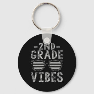 To School 2nd Grade Vibes Second Grade Teacher Stu Keychain