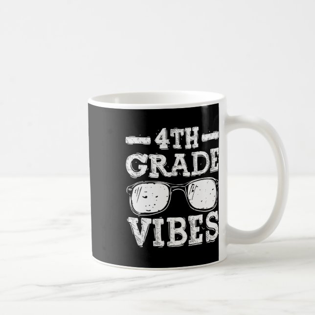 To School 4th Grade Vibes 1  Coffee Mug (Right)