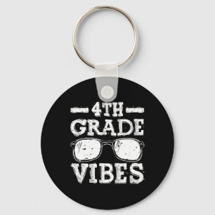 To School 4th Grade Vibes Keychain