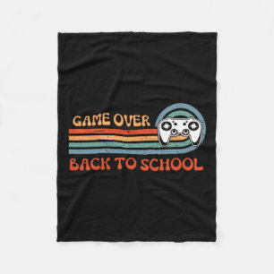 To School Funny Game Over Teacher Student Video Ga Fleece Blanket