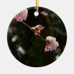 'To See the Cherry Hung with Snow' -A E Housman Ceramic Ornament