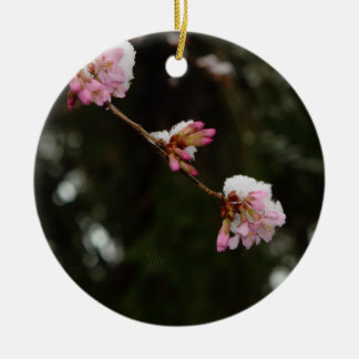 'To See the Cherry Hung with Snow' -A E Housman Ceramic Ornament