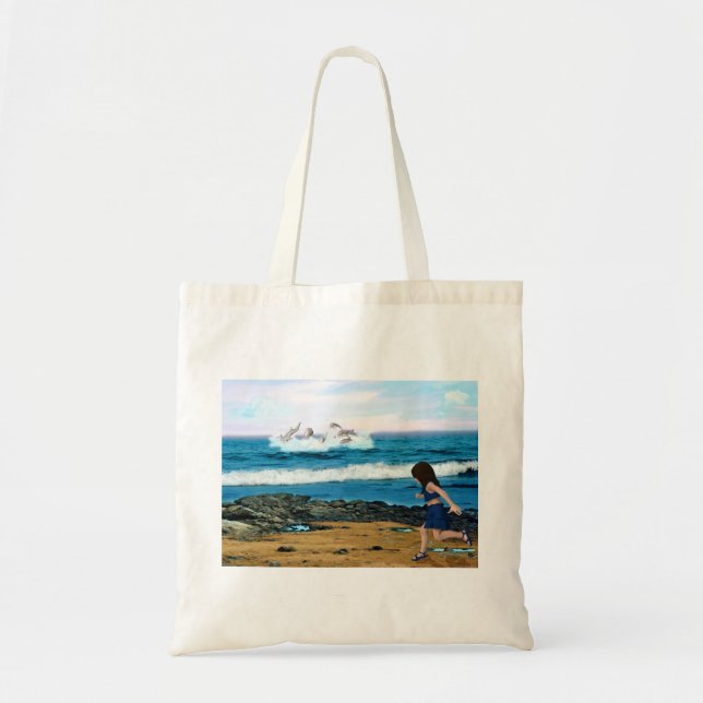 To See the Dolphins Tote Bag (Front)