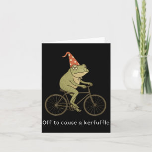 To Shirt Off Cause Kerfuffle Meme Frog Card