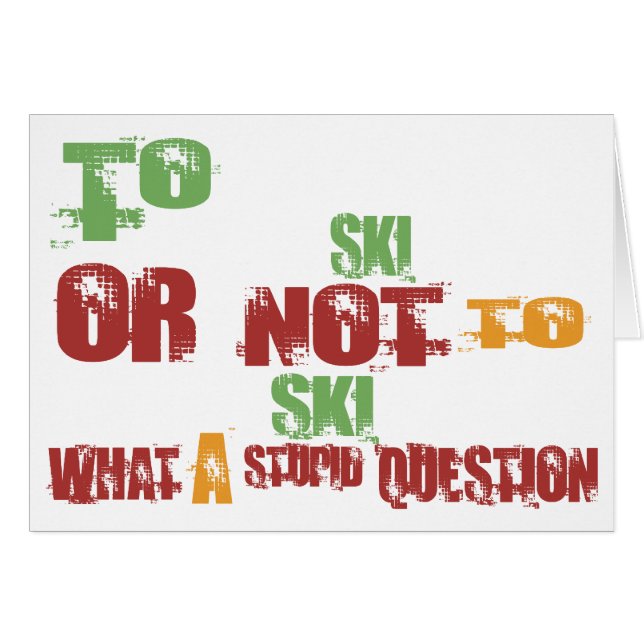To Ski (Front Horizontal)
