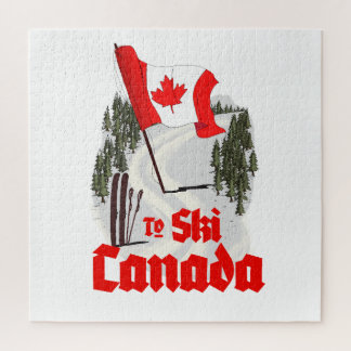 To Ski Canada Jigsaw Puzzle