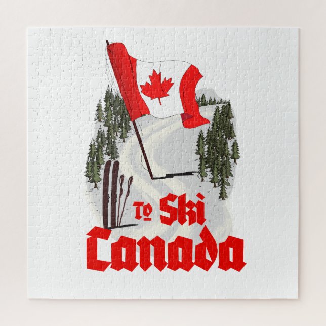 To Ski Canada Jigsaw Puzzle (Vertical)