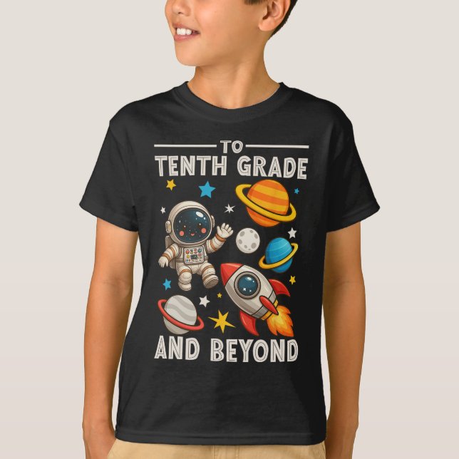 To Sophomore And Beyond Astronaut Funny Back To Sc T-Shirt (Front)