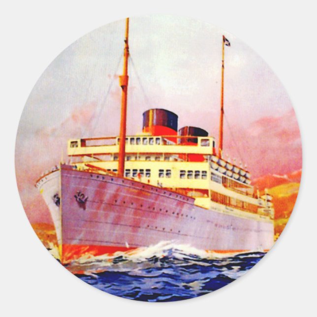 To South Africa in 17 Days Classic Round Sticker (Front)