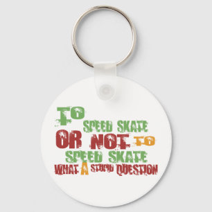 To Speed Skate Keychain