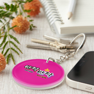 To spot the sparkle of Korean : "반짝반짝"(ban-jjak) Keychain
