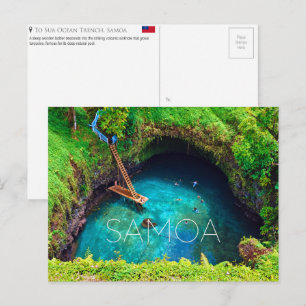 To Sua Ocean Trench, Samoa Travel Postcard