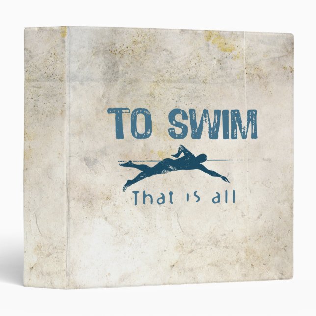 To Swim Binder (Front/Spine)