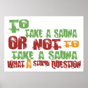 To Take a Sauna Poster