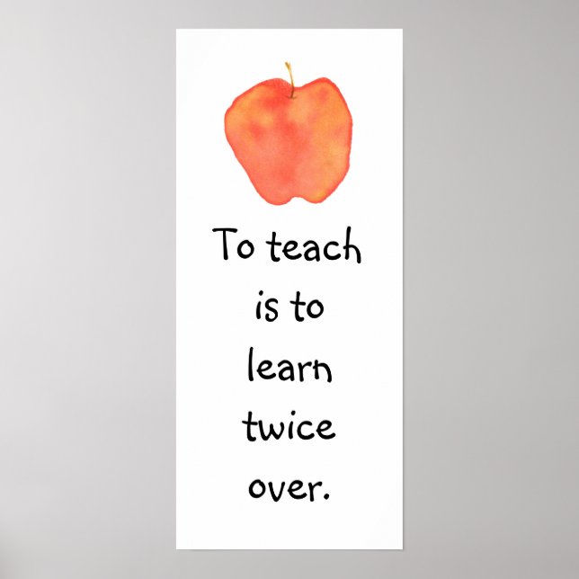 To teach... poster (Front)