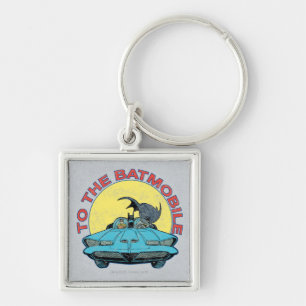 To The Batmobile - Distressed Icon Keychain